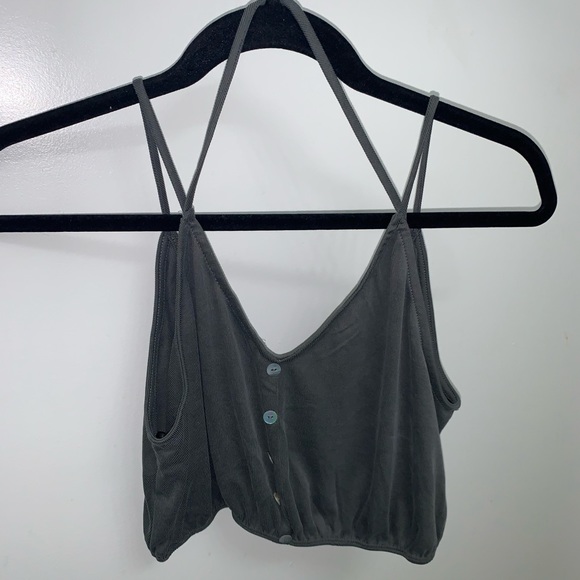 Button Down Crop Top - Picture 3 of 3